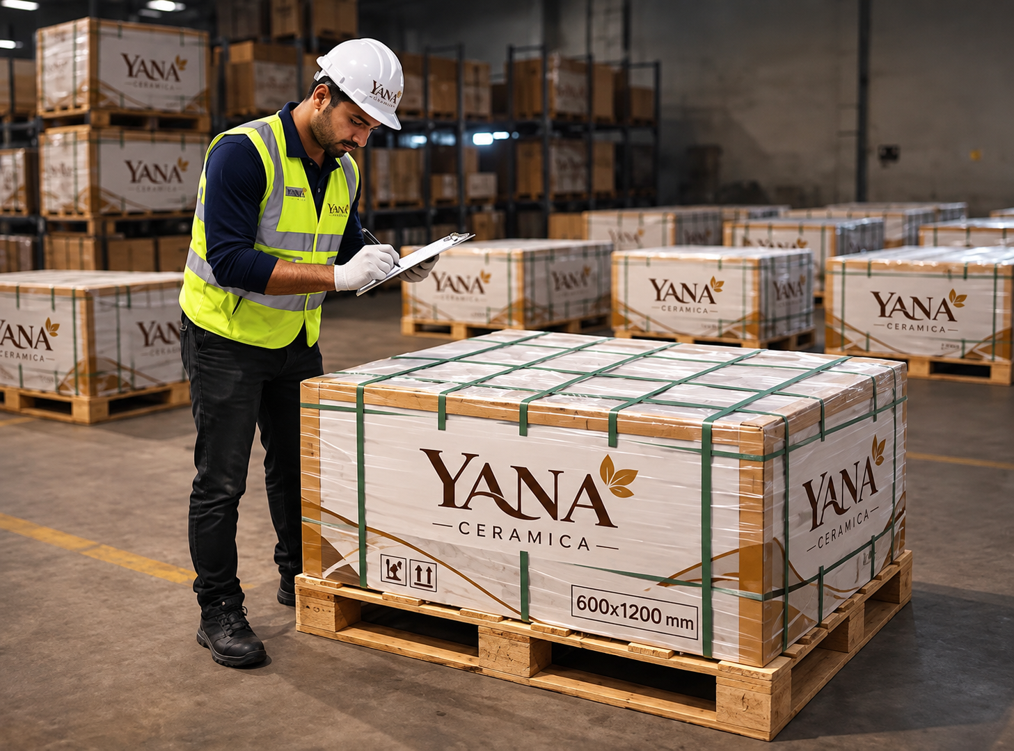 Ceramic tile bulk packing and supply